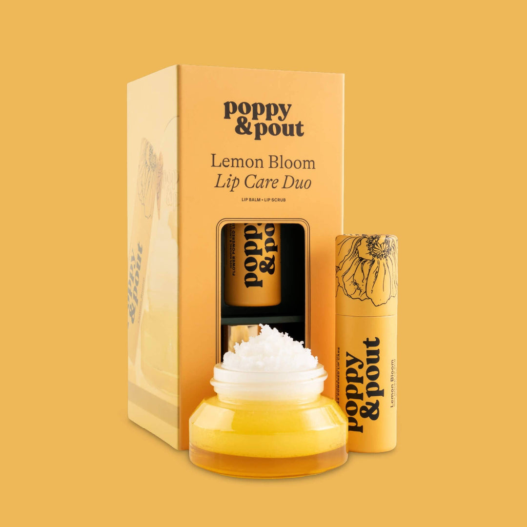Poppy & Pout Lemon Bloom Lip Care Duo - Timber & Velvet Boutique