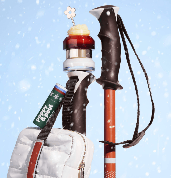 Poppy &amp; Pout Peppermint Peak Lip Care Gift Set | Retro Ski Puffer Bag Edition - Timber &amp; Velvet Boutique