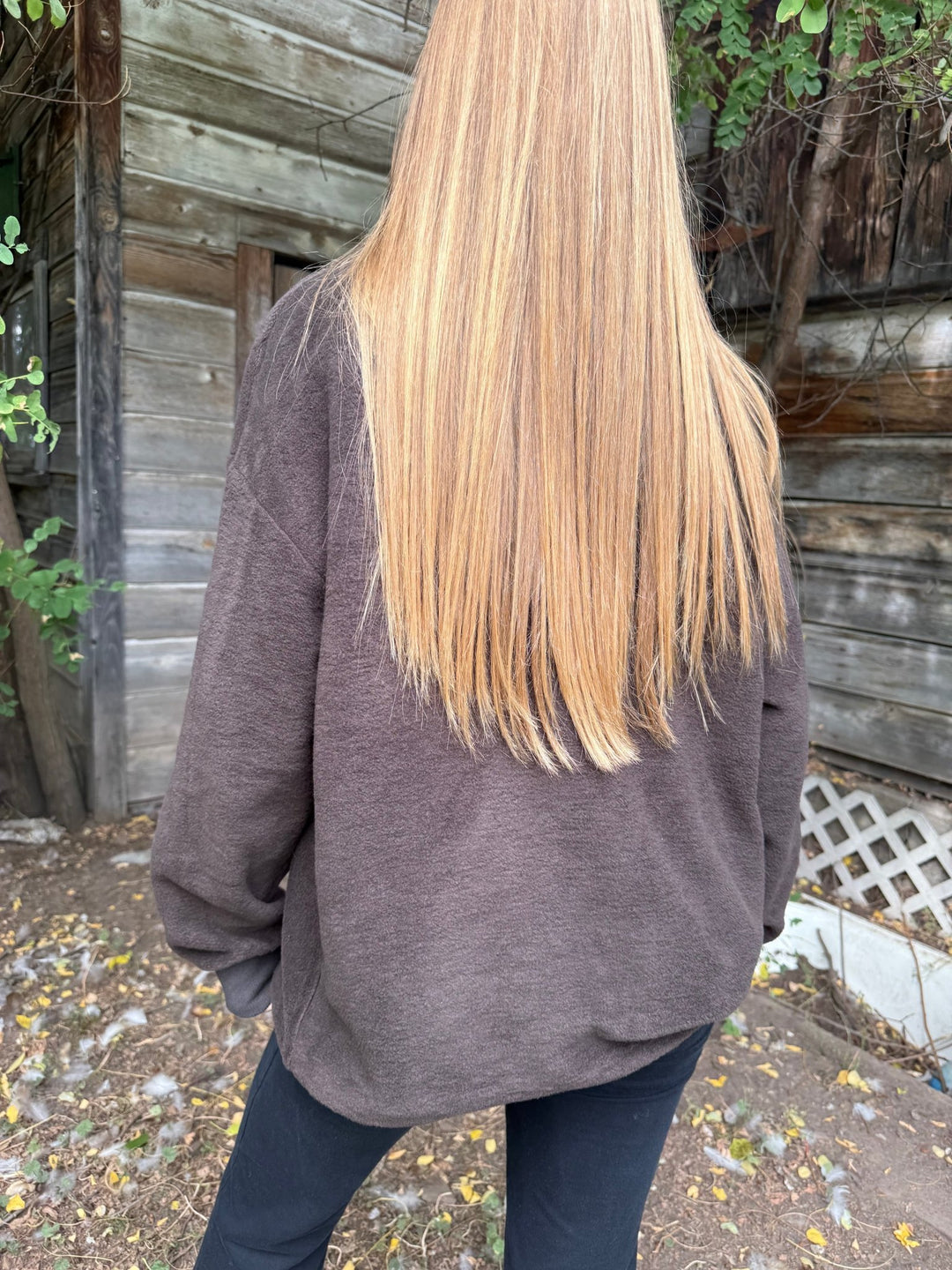 Reversible "Game Day" &amp; "Sunday Funday" Mock Neck Sweatshirt – Charcoal/Heather Grey - Timber &amp; Velvet Boutique