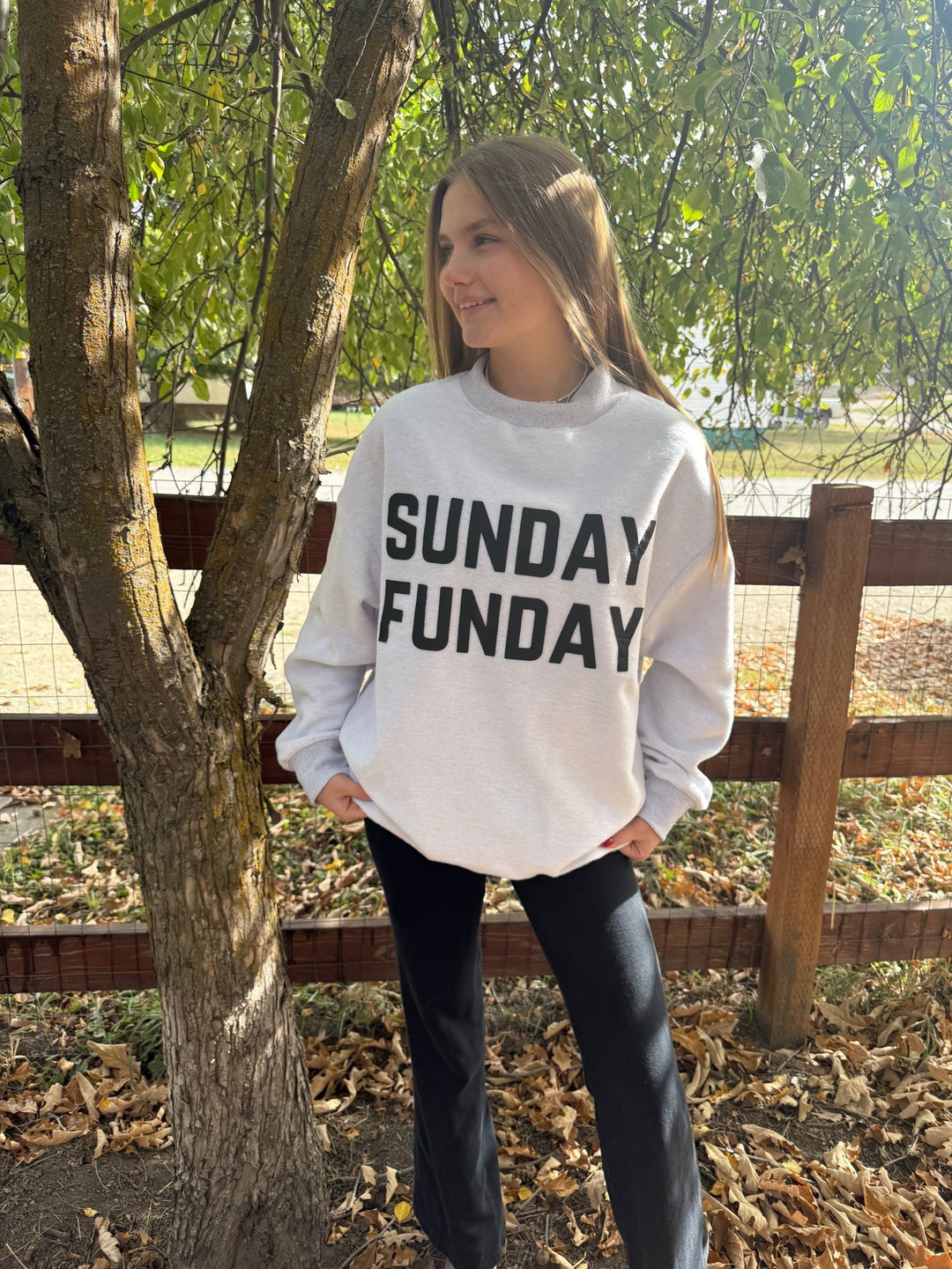 Reversible "Game Day" &amp; "Sunday Funday" Mock Neck Sweatshirt – Charcoal/Heather Grey - Timber &amp; Velvet Boutique