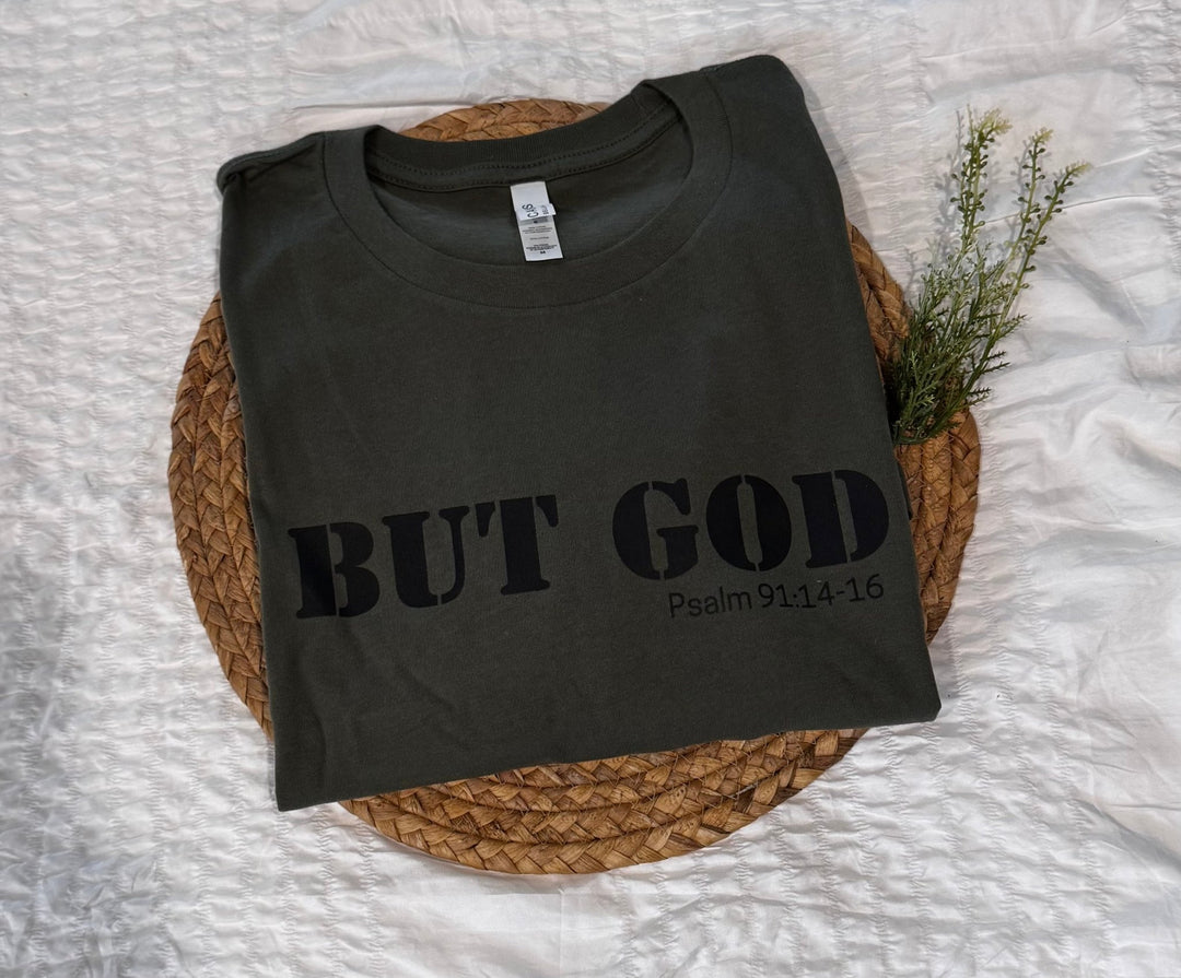 Rooted & Restored: But God Tee - Timber & Velvet Boutique
