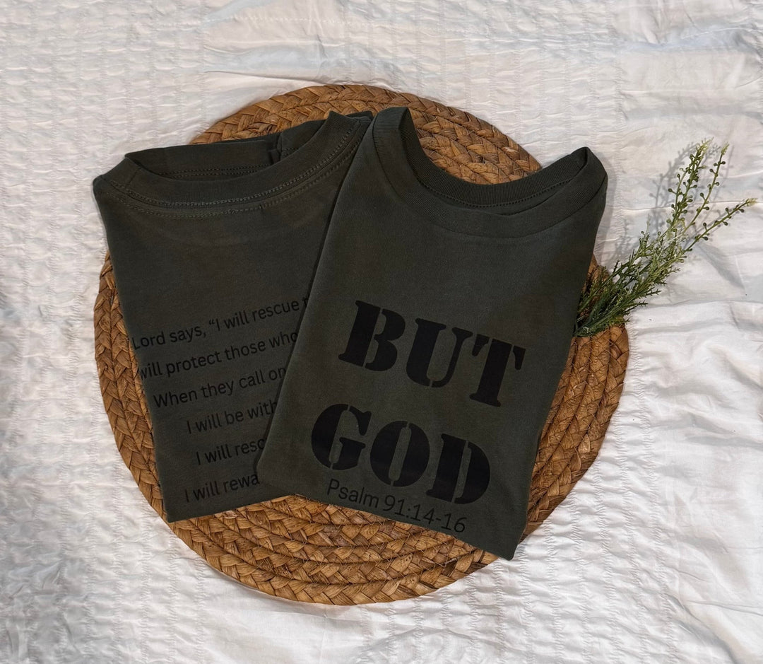 Rooted & Restored: The But God...Youth & Toddler T-Shirt - Timber & Velvet Boutique