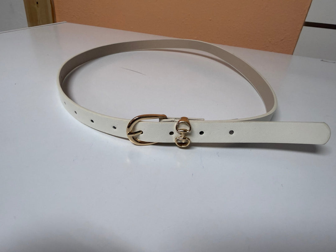 The Addison Slim Waist Belt | Adjustable Equestrian Gold Buckle - Timber &amp; Velvet Boutique