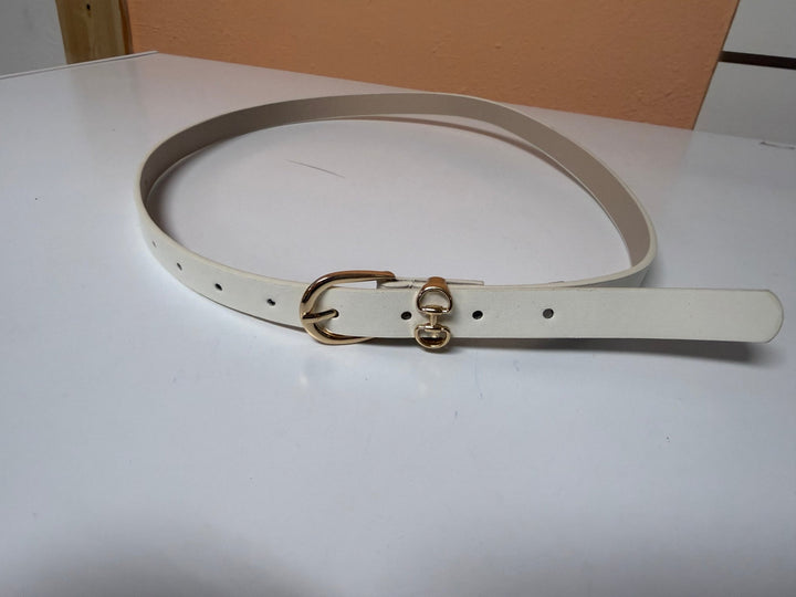 The Addison Slim Waist Belt | Adjustable Equestrian Gold Buckle - Timber &amp; Velvet Boutique