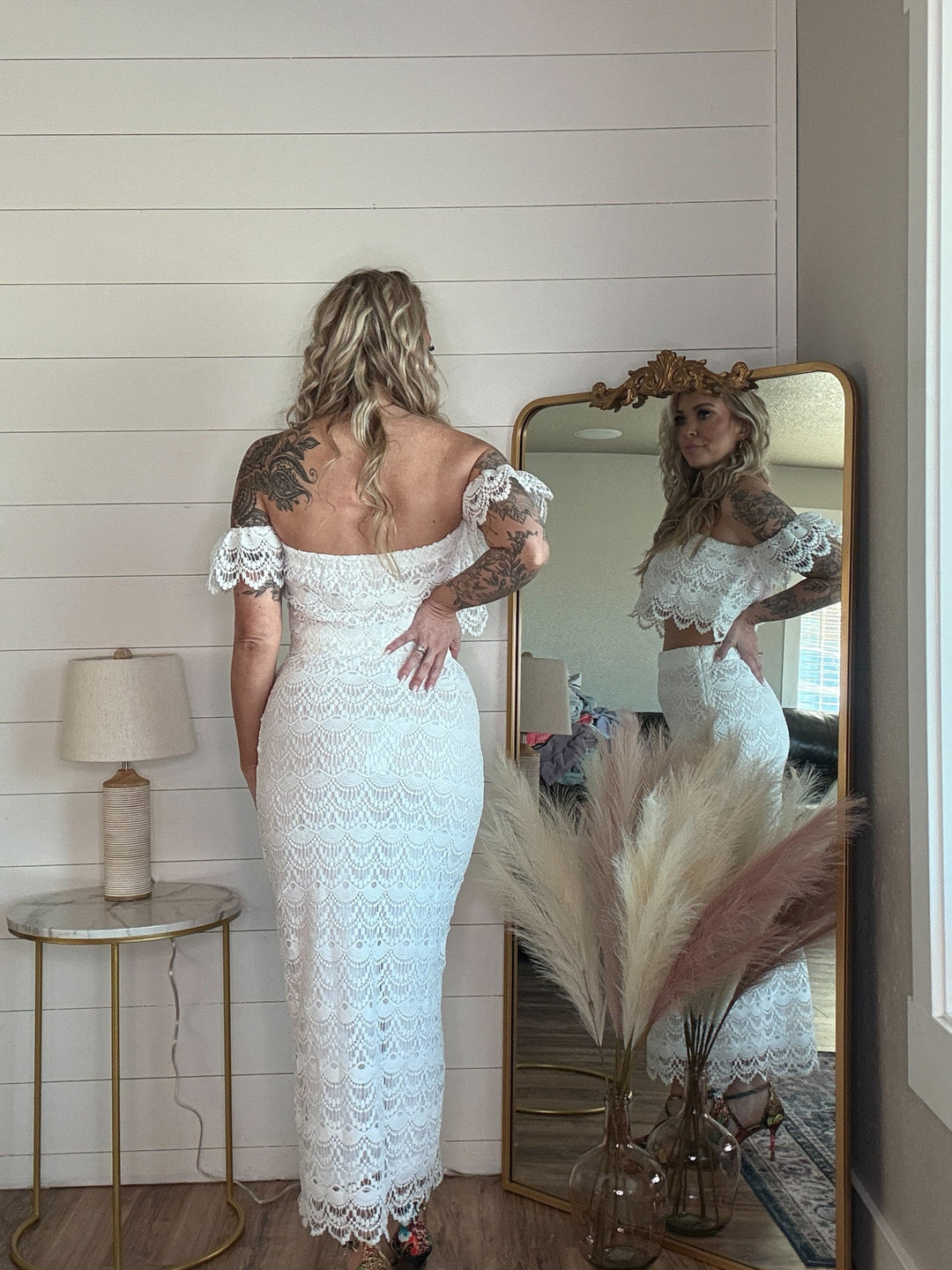 The Alycia Midi Lace Skirt - Timber &amp; Velvet Boutique