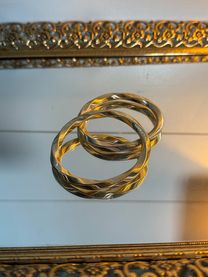 The Avalon Twisted Bangle - Timber &amp; Velvet Boutique