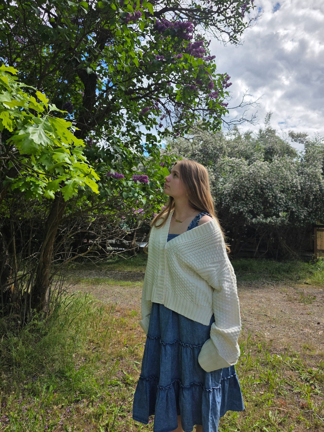 The Avery Relaxed Cropped Knit Button - Up Cardigan - Timber &amp; Velvet Boutique