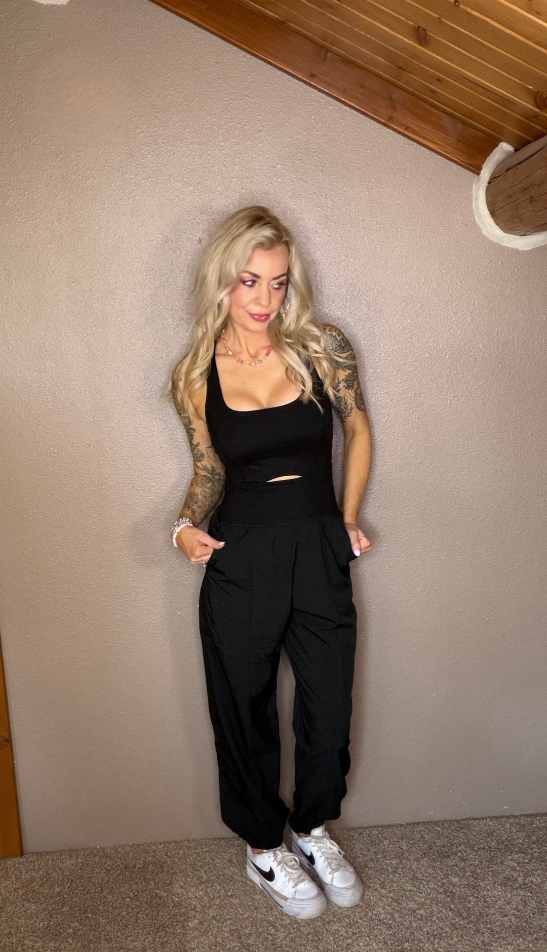 The Cameron Active Jumpsuit - Black - Timber &amp; Velvet Boutique