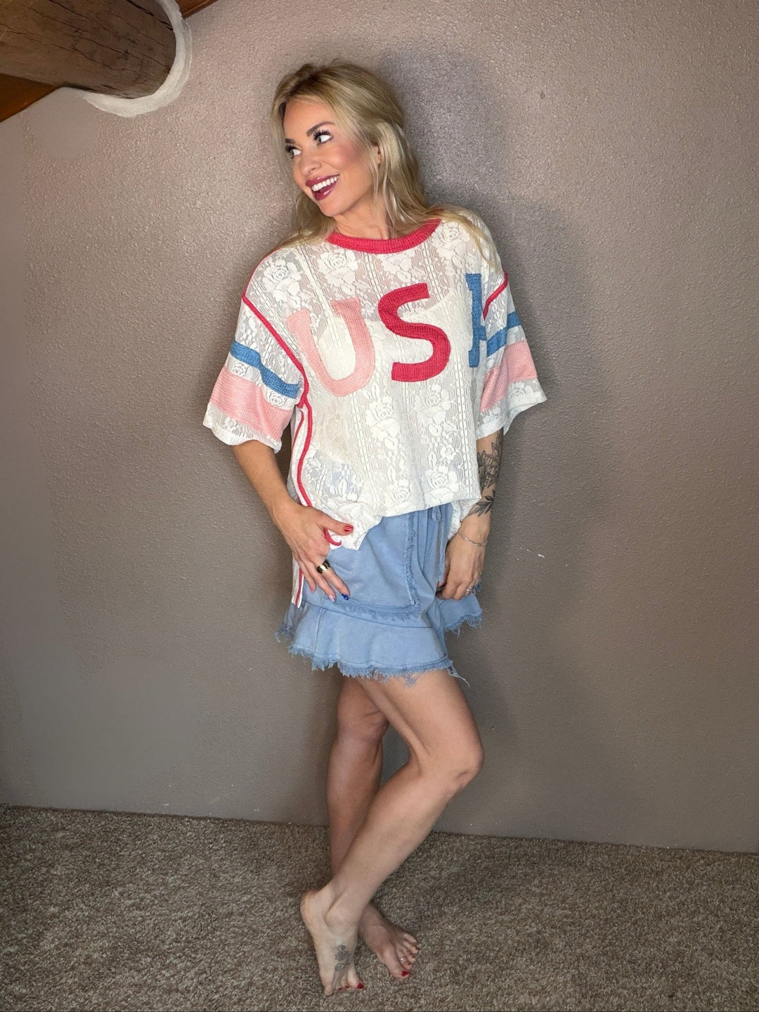 The Claudie Sunset Mineral Wash Frayed Cotton Shorts - Timber &amp; Velvet Boutique