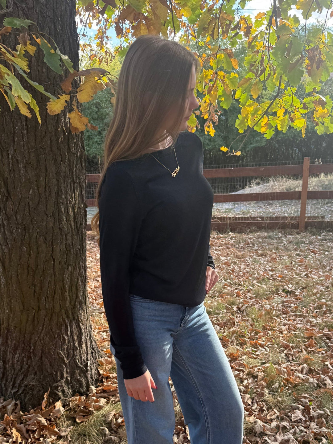 The Coraline Premium Relaxed Long Sleeve | Ultra-Soft Black Essential - Timber &amp; Velvet Boutique