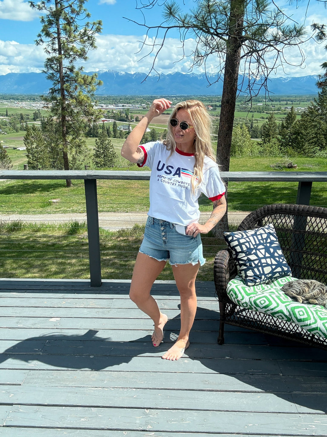 The Country Proud Tee | USA Cowboys &amp; Country Music - Timber &amp; Velvet Boutique