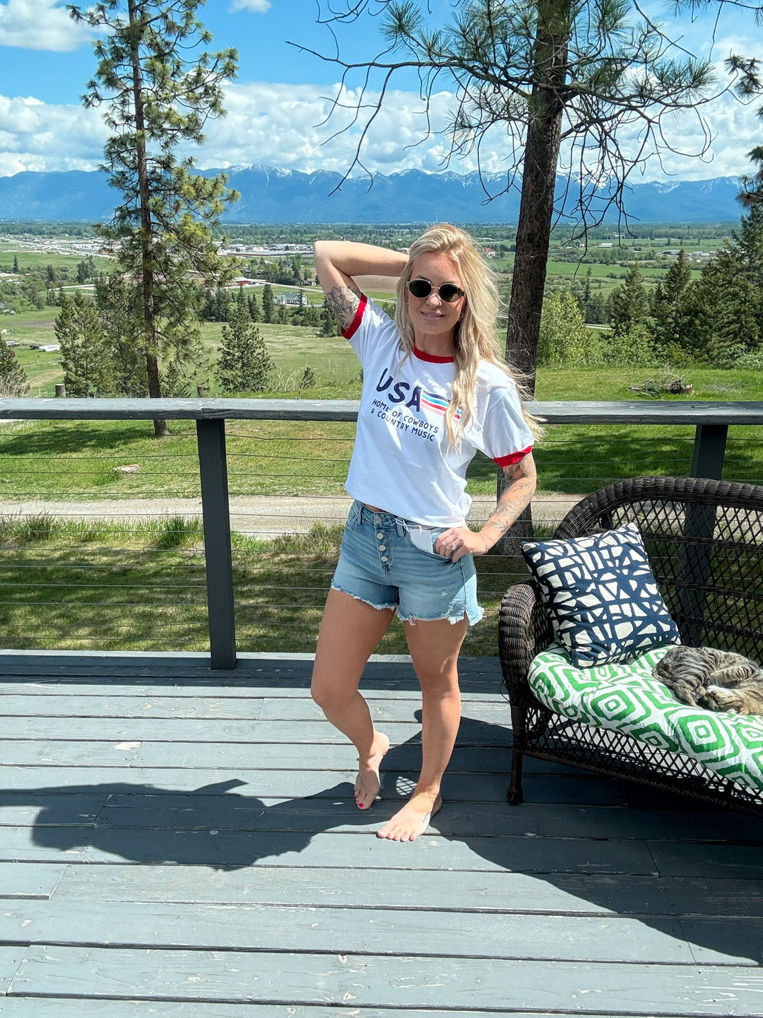 The Country Proud Tee | USA Cowboys &amp; Country Music - Timber &amp; Velvet Boutique