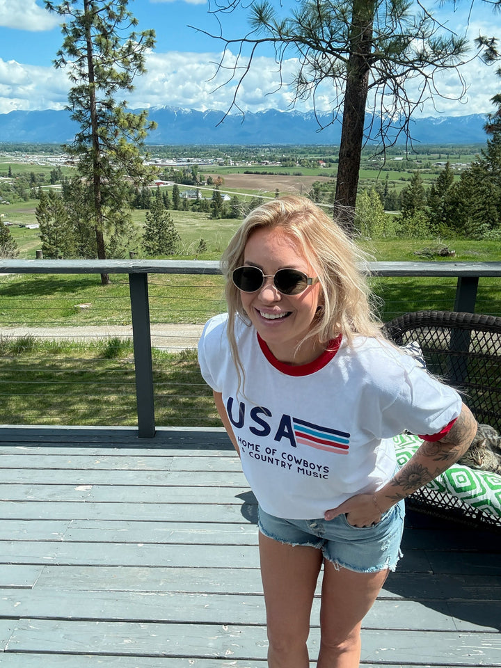 The Country Proud Tee | USA Cowboys &amp; Country Music - Timber &amp; Velvet Boutique