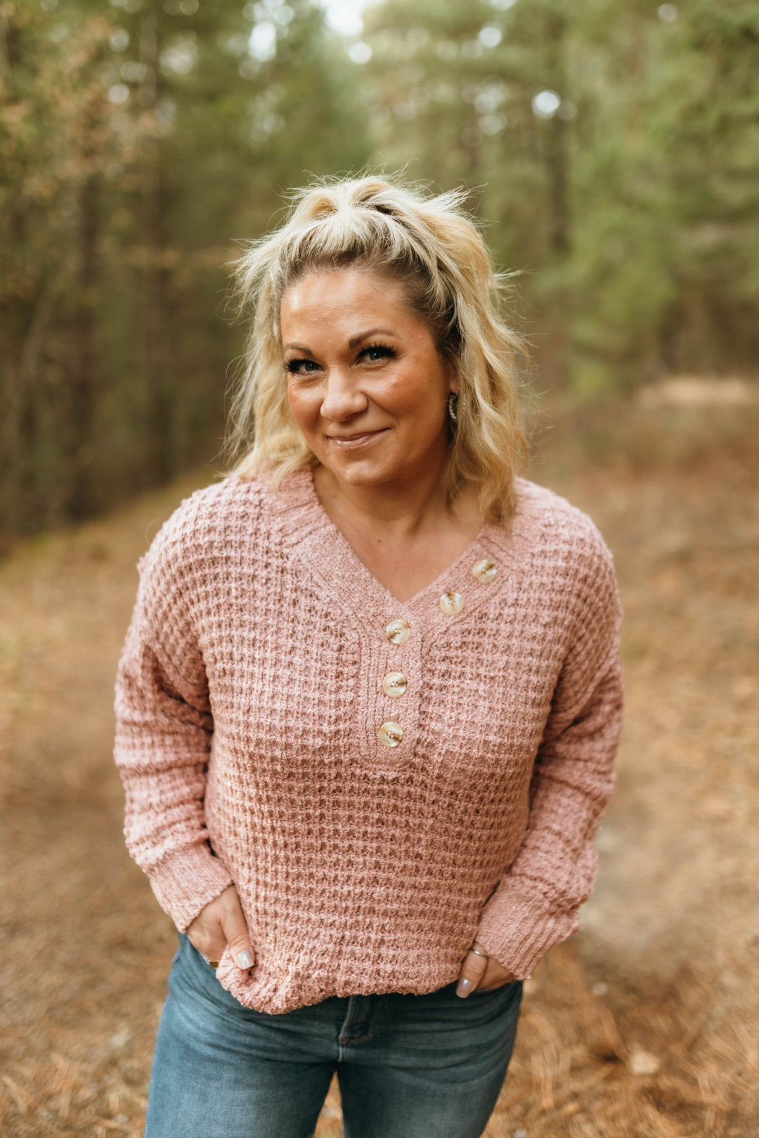 The Darling Button Sweater - Timber & Velvet Boutique