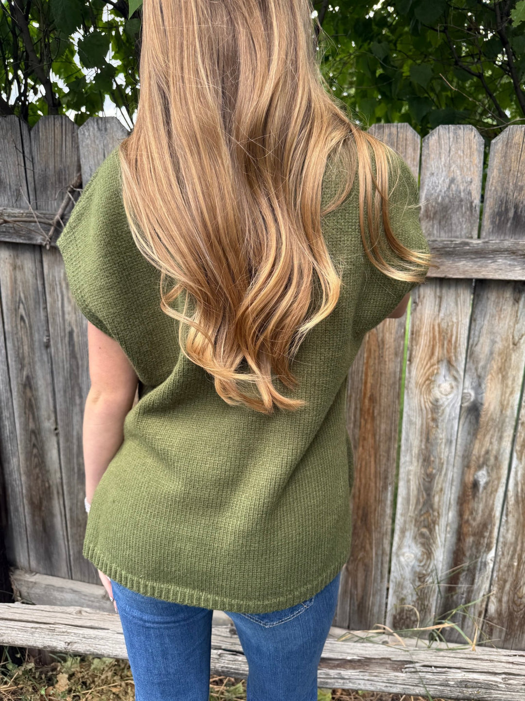 The Eden Knit Sweater Vest - Olive Green - Timber &amp; Velvet Boutique