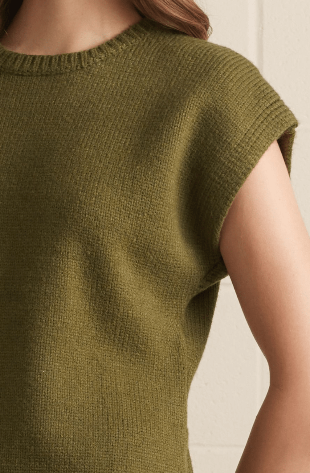 The Eden Knit Sweater Vest - Olive Green - Timber &amp; Velvet Boutique