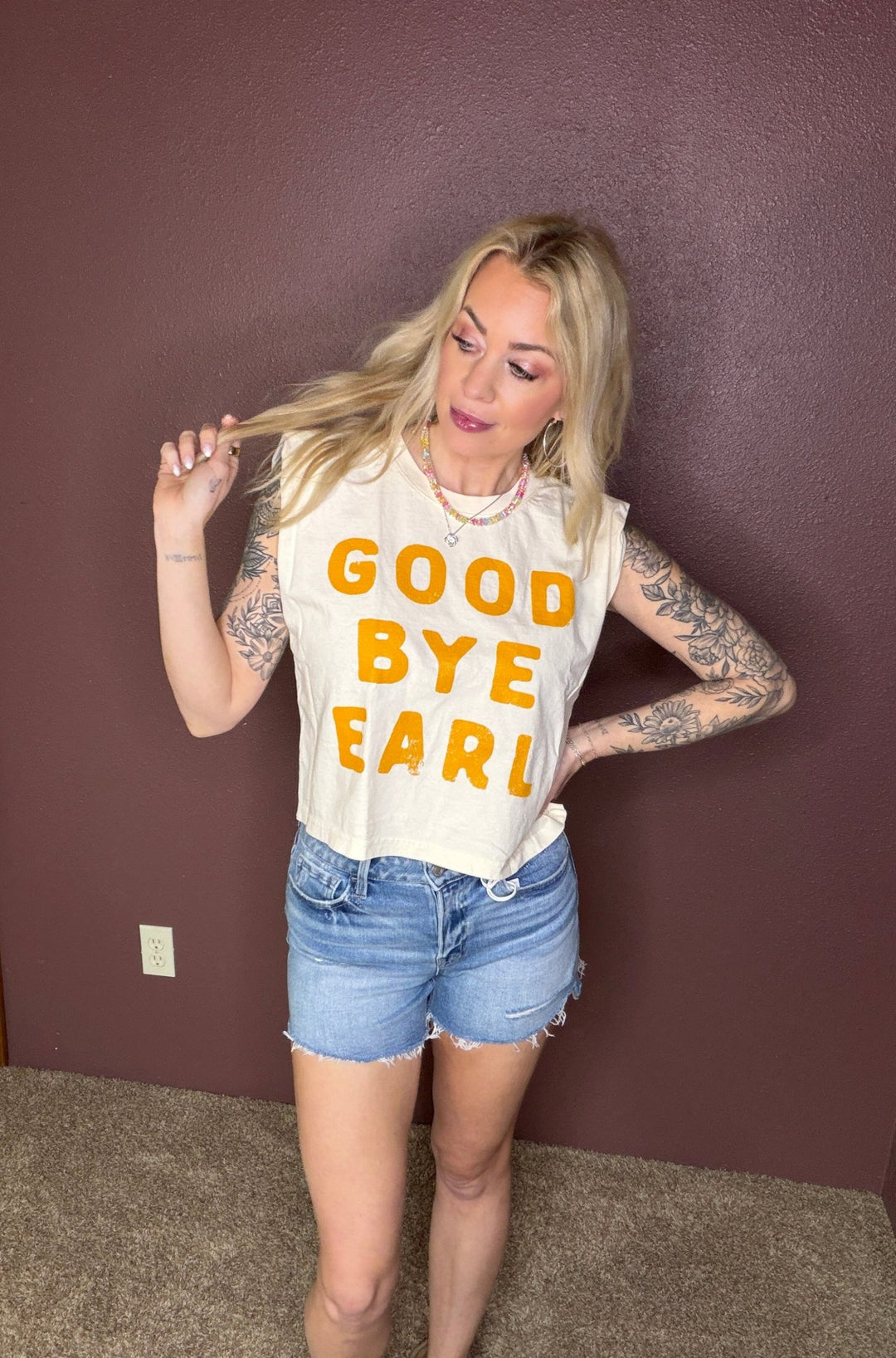 The Good Bye Earl Muscle Tank - Timber &amp; Velvet Boutique