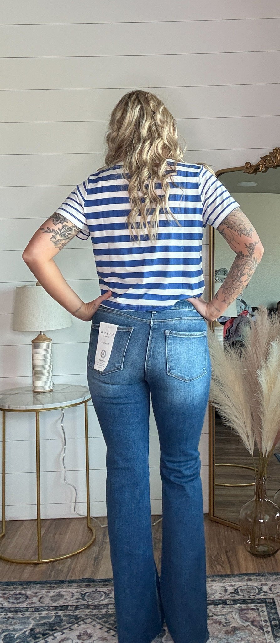 The Harlow High Rise Flare Jean - Timber &amp; Velvet Boutique