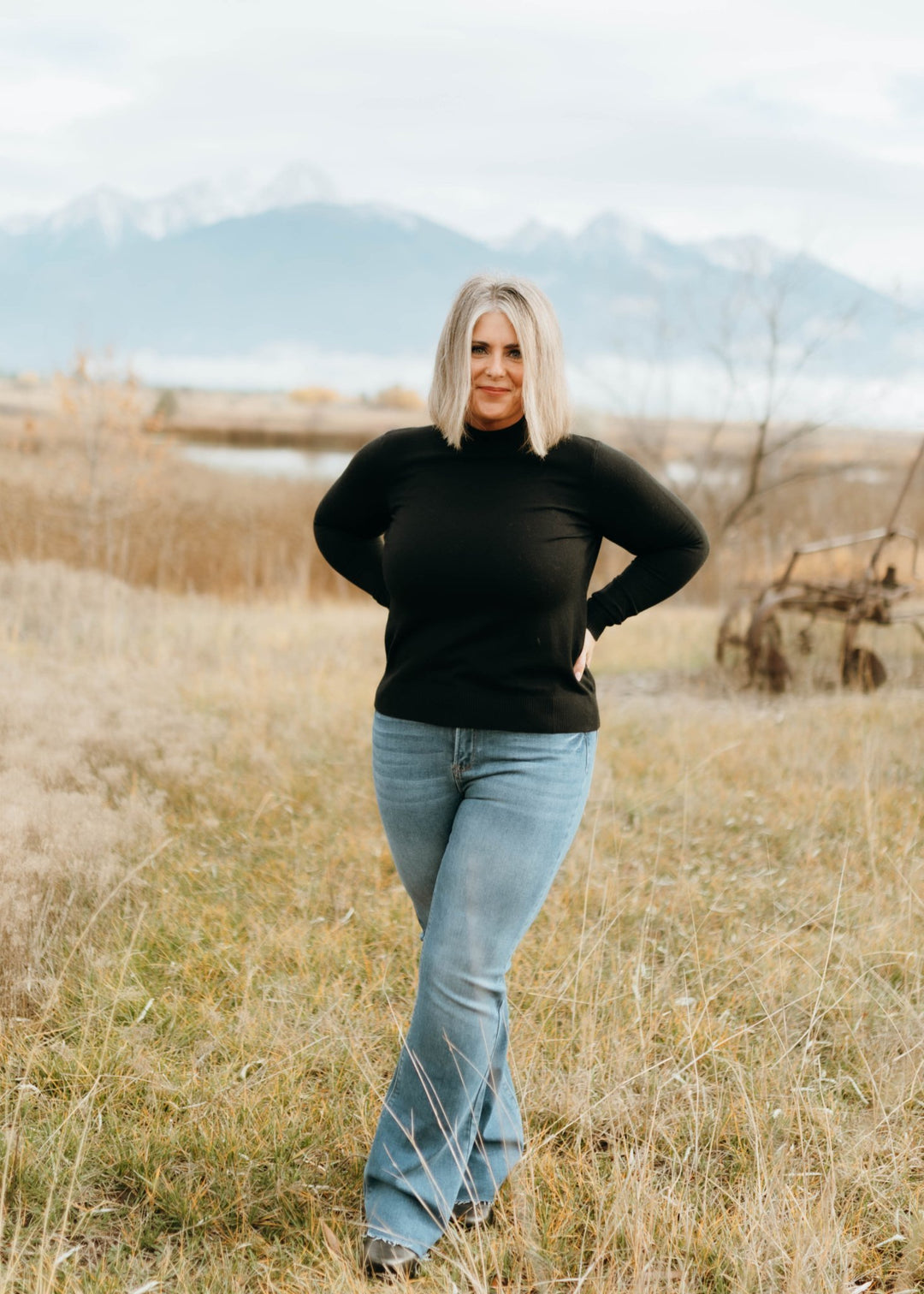 The Ivy Mock Neck Top - Timber &amp; Velvet Boutique