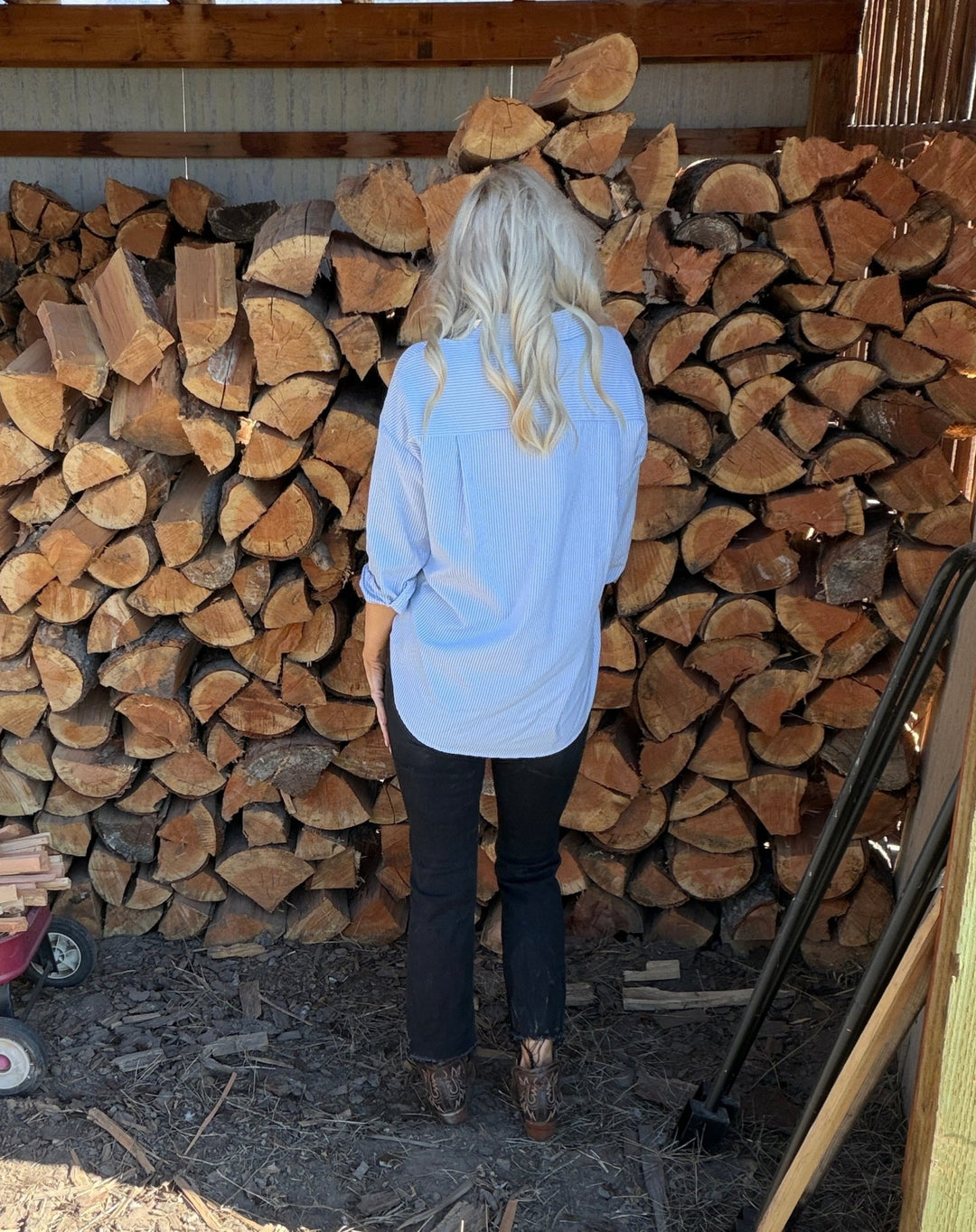 The Kennedy Button Down top - Timber &amp; Velvet Boutique