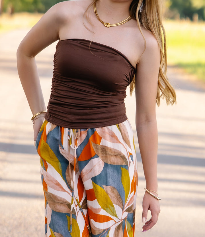 The Kianna Reversible Ruched Tube Top – Seamless Strapless Bodice - Timber &amp; Velvet Boutique