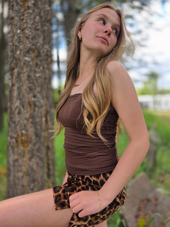 The Kianna Reversible Ruched Tube Top – Seamless Strapless Bodice - Timber &amp; Velvet Boutique