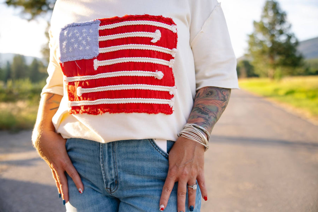 The Liberty Patch Tee - Timber &amp; Velvet Boutique