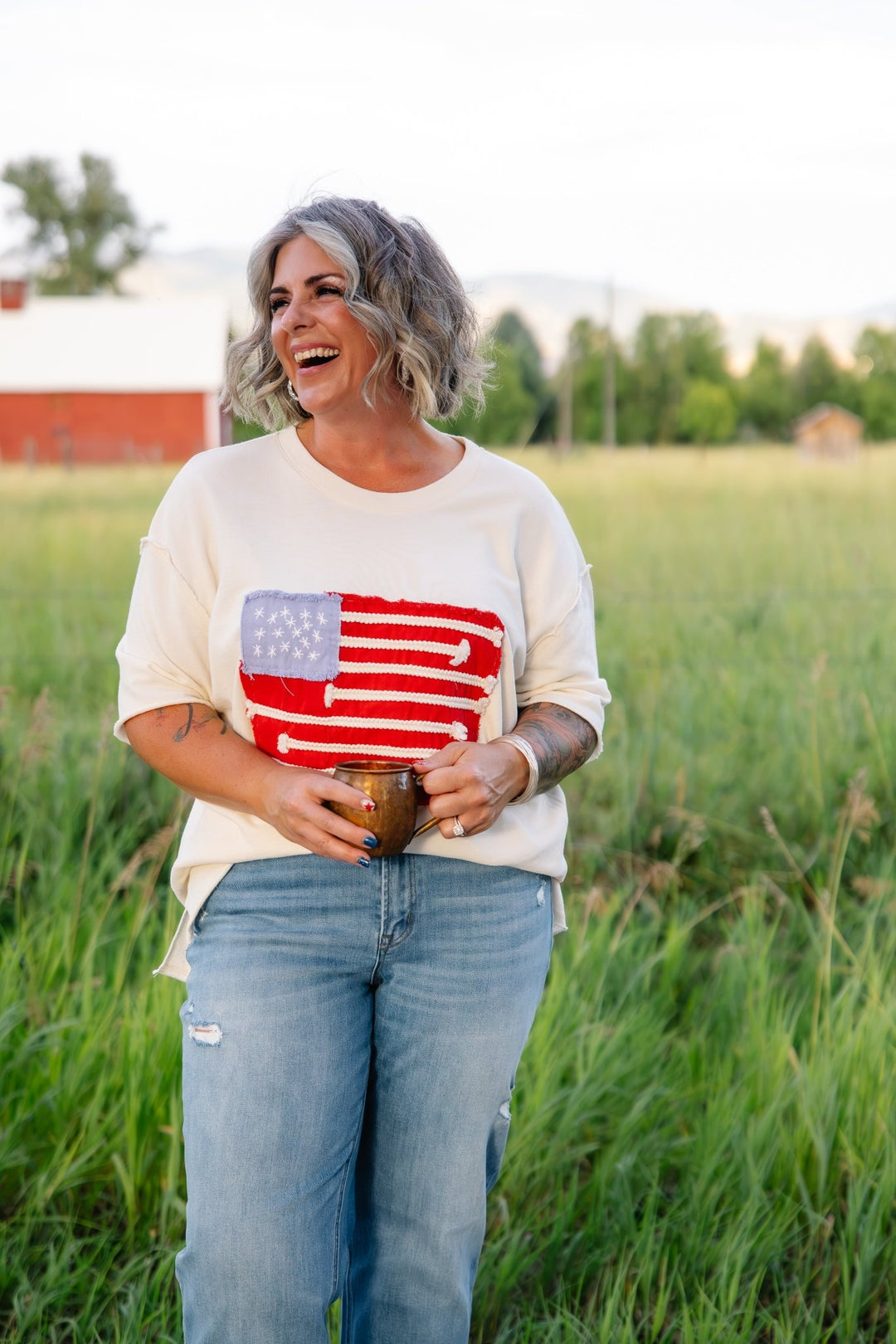 The Liberty Patch Tee - Timber &amp; Velvet Boutique