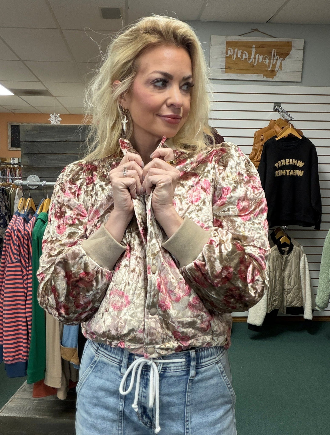 The Loretta Velvet Bomber Jacket - Timber & Velvet Boutique