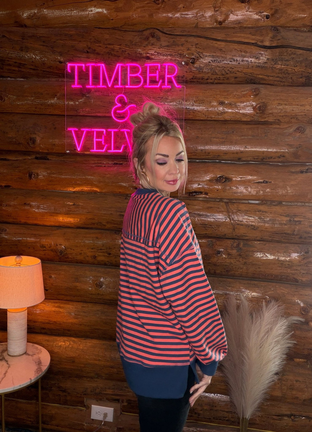 The Lucy Stripe Top - Timber &amp; Velvet Boutique