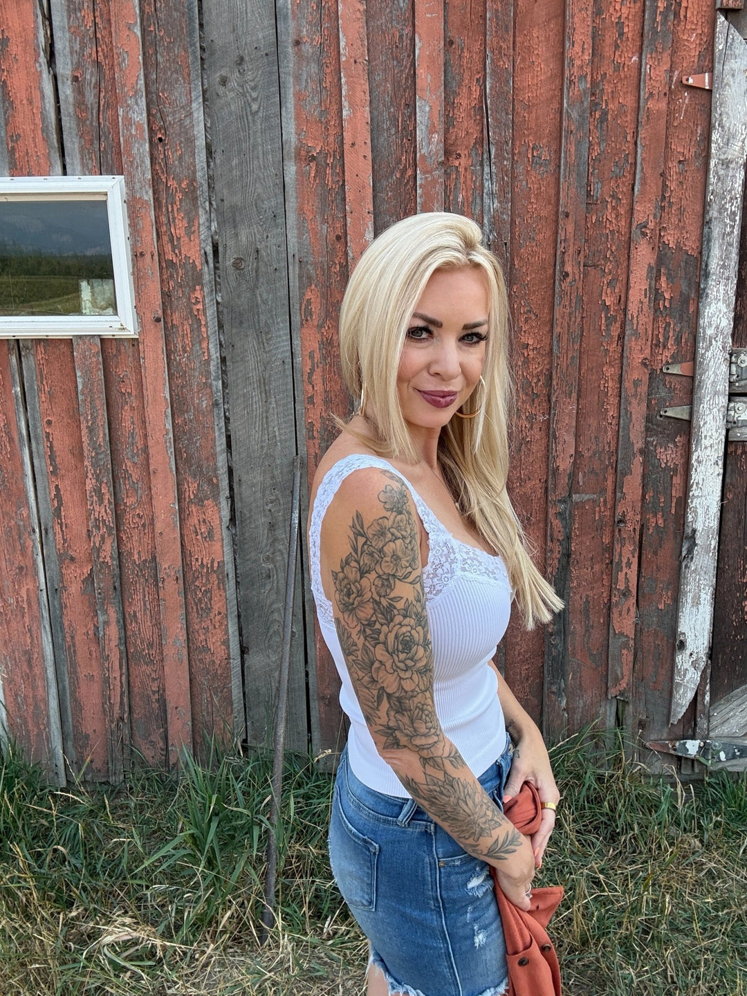 The Meadow Lace Tank - Timber &amp; Velvet Boutique