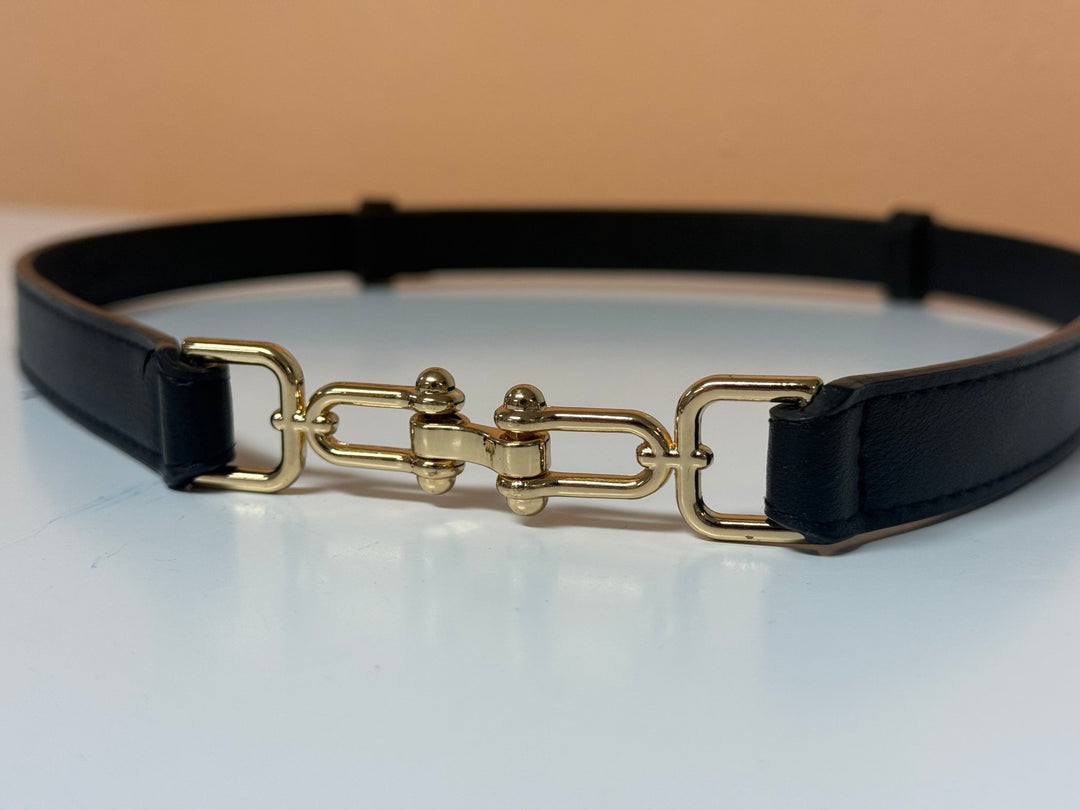 The Milana Adjustable Gold-Link Skinny Belt - Timber &amp; Velvet Boutique