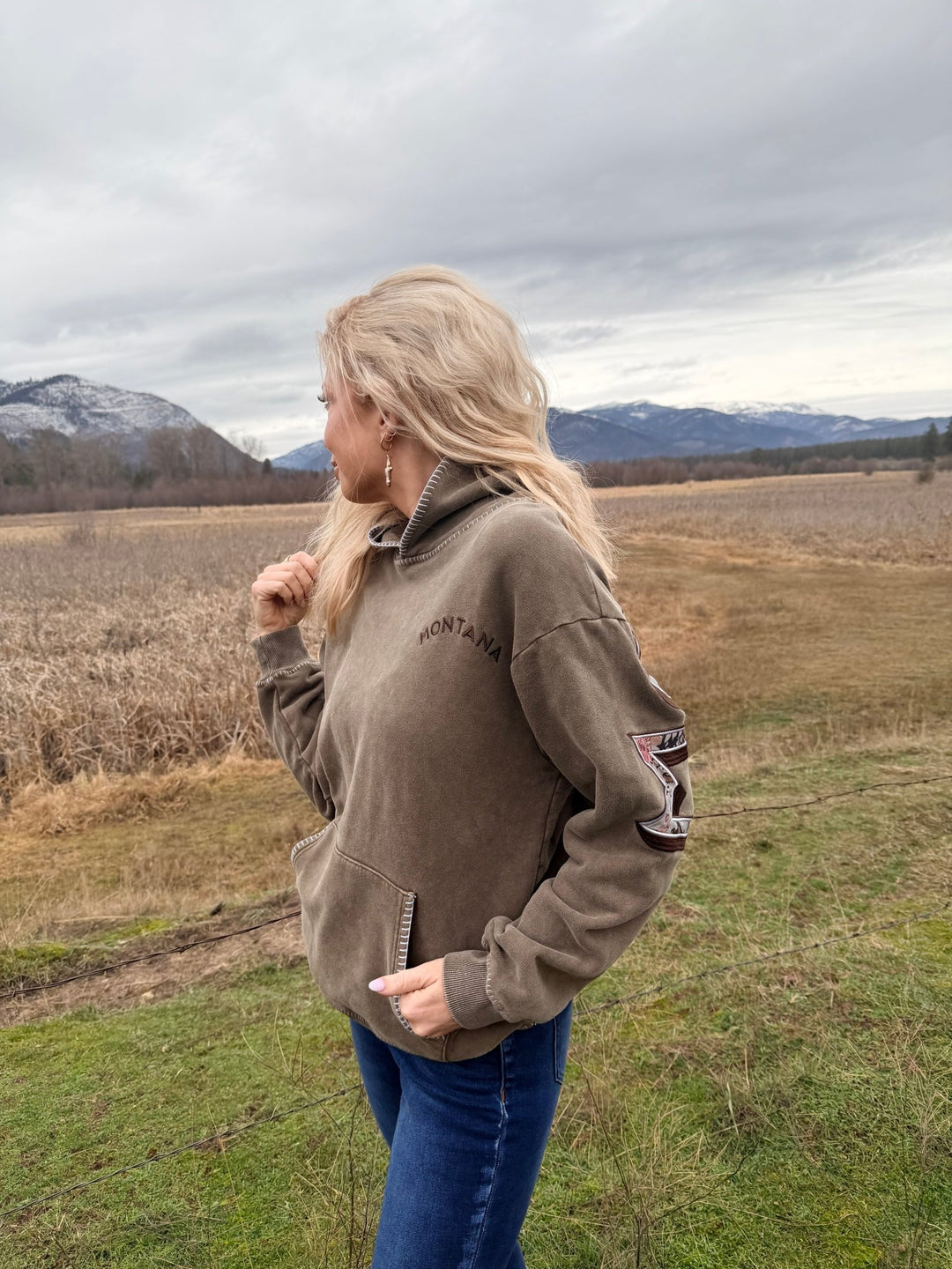 The Montana Floral Hoodie - Timber &amp; Velvet Boutique