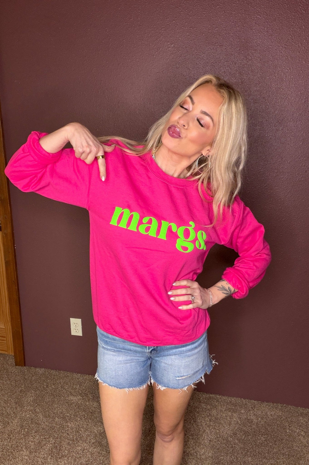 The Neon Margs Sweatshirt - Timber & Velvet Boutique