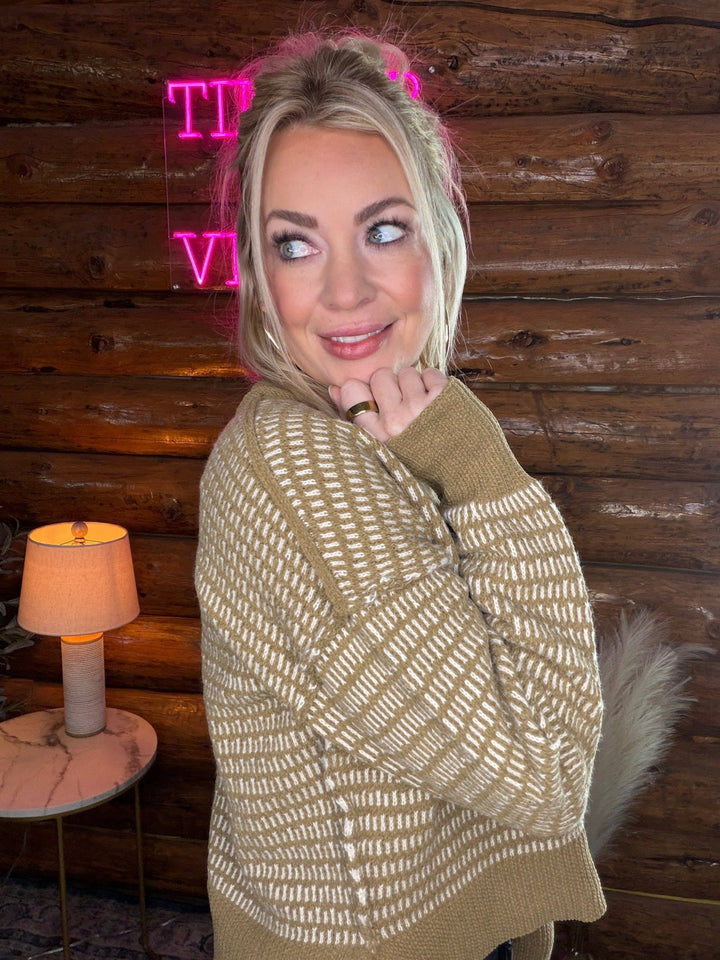 The Olive Knit Sweater - Timber &amp; Velvet Boutique