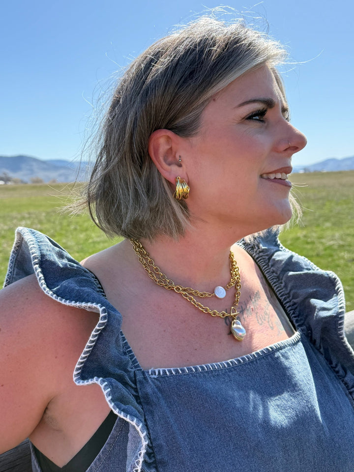 The Pearl Drop Necklace - Timber &amp; Velvet Boutique