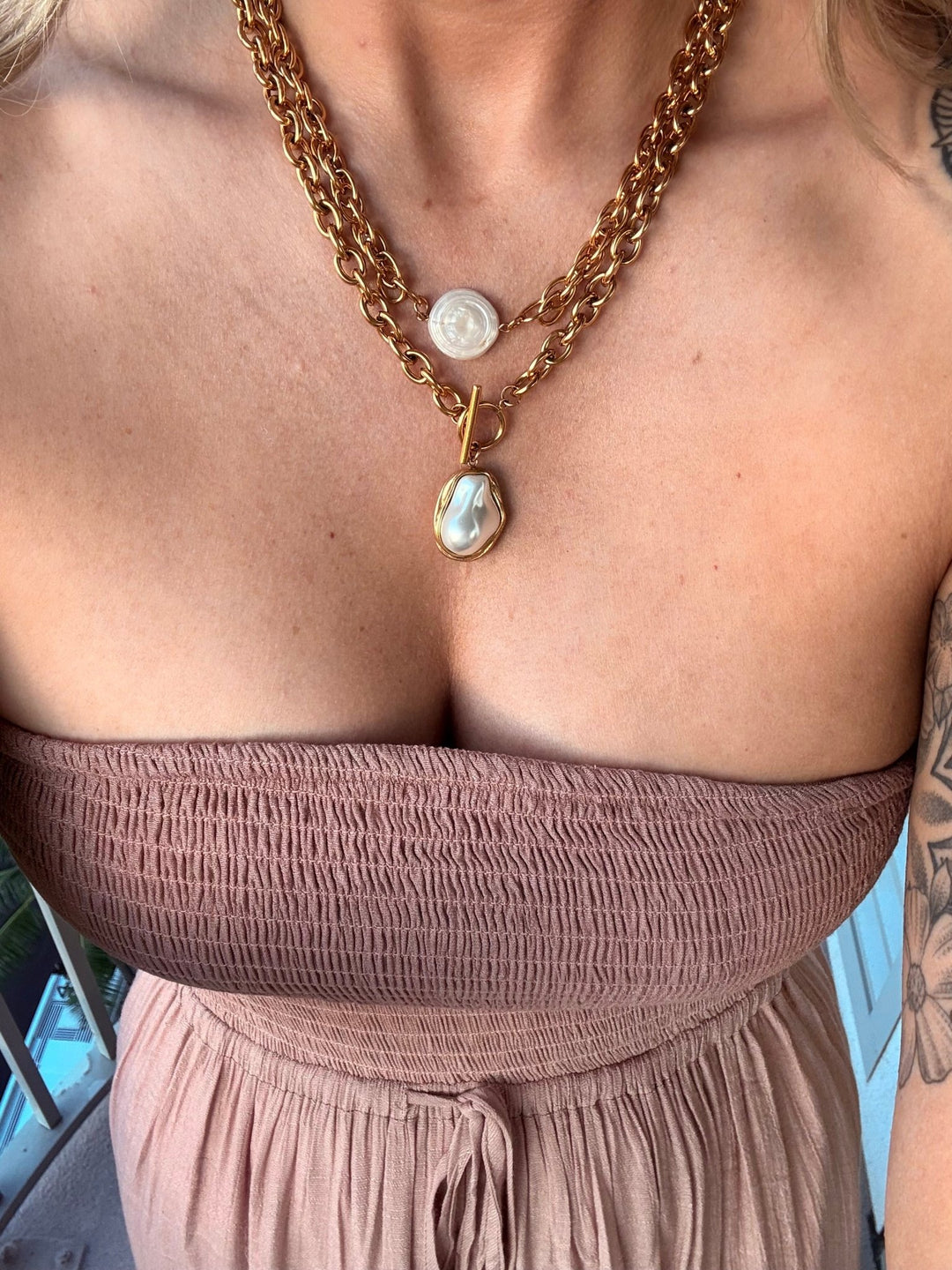 The Pearl Drop Necklace - Timber &amp; Velvet Boutique