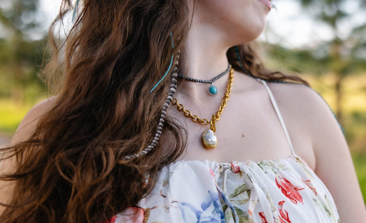 The Pearl Drop Necklace - Timber &amp; Velvet Boutique