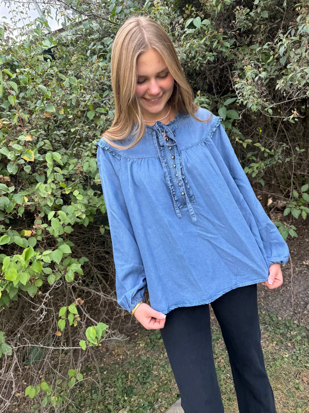 The Phoebe Boho Ruffle Blouse - Timber &amp; Velvet Boutique