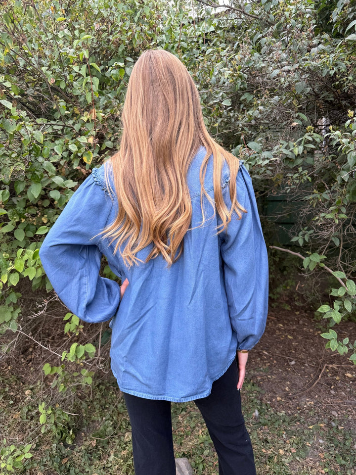 The Phoebe Boho Ruffle Blouse - Timber &amp; Velvet Boutique