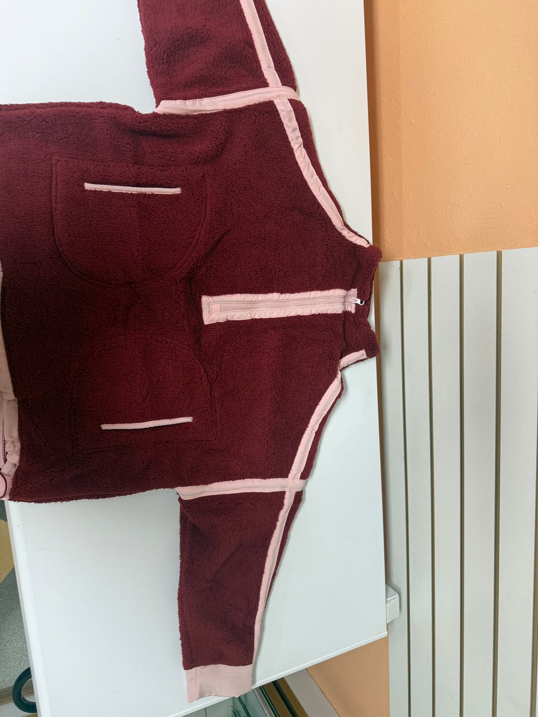 The Sabrina Half-Zip Sherpa Jacket – Adjustable Waist Fleece Pullover - Timber &amp; Velvet Boutique