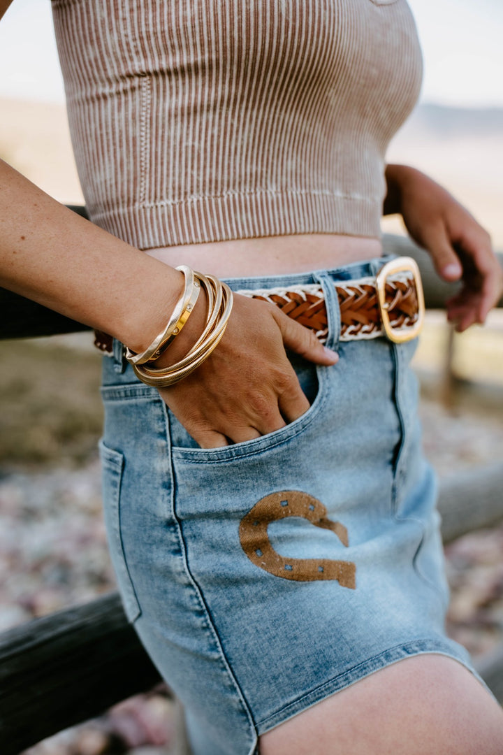The Tumble Braid Belt - Timber &amp; Velvet Boutique