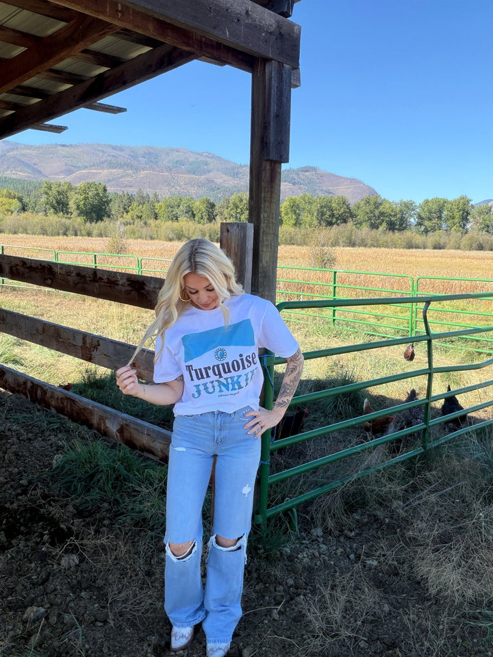 The Turquoise Junkie Tee - Timber &amp; Velvet Boutique