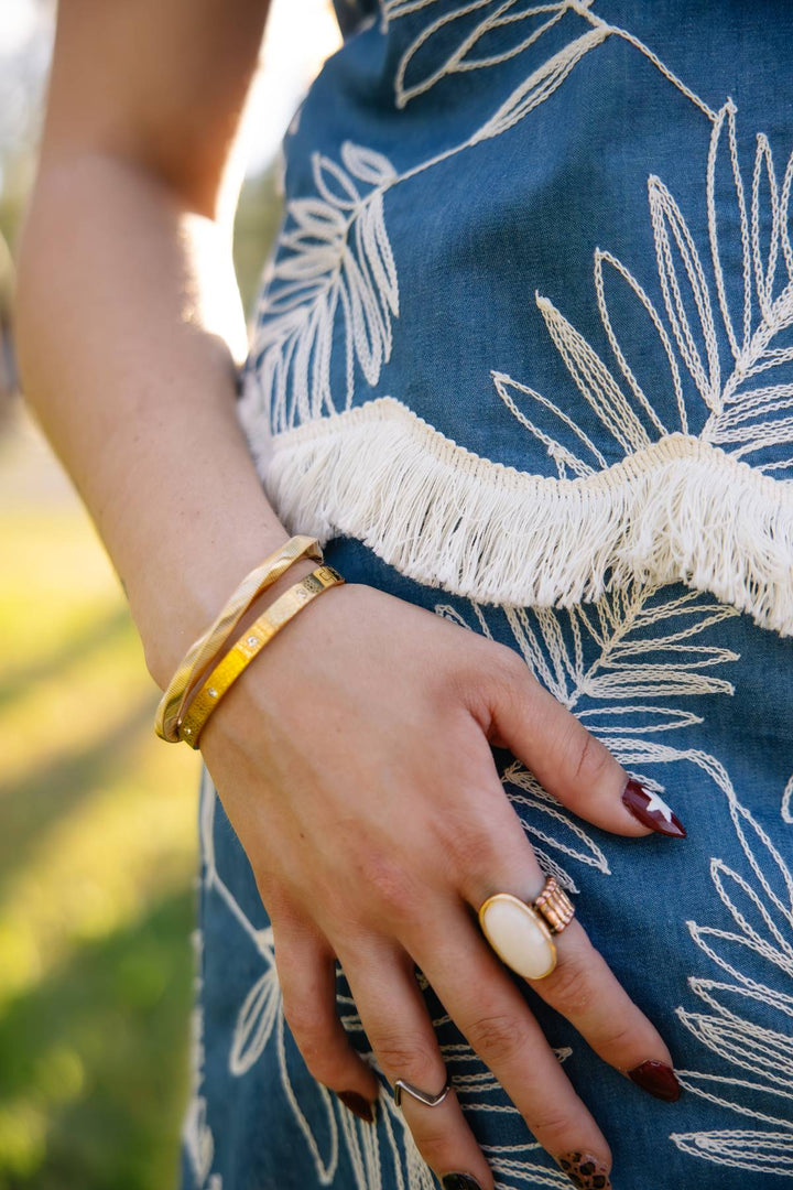 The Valerie Gold Snakeskin Bangle - Timber &amp; Velvet Boutique
