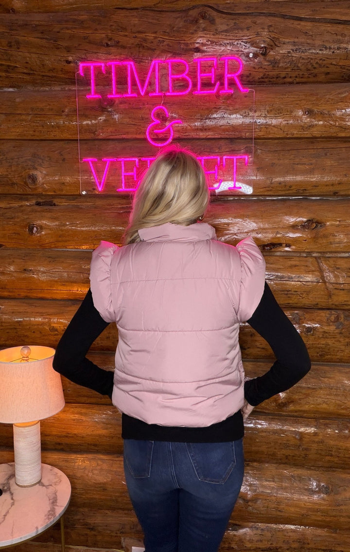 The Vanessa Puffer Vest - Timber &amp; Velvet Boutique