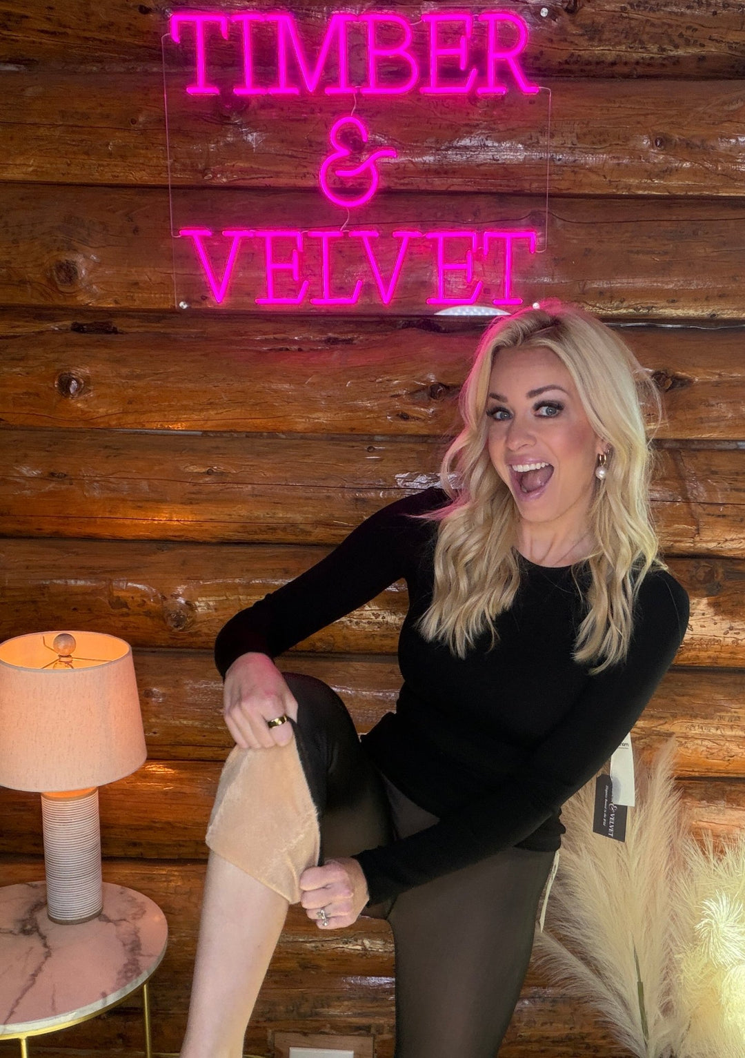 The Velvet Frost Tights - Timber &amp; Velvet Boutique