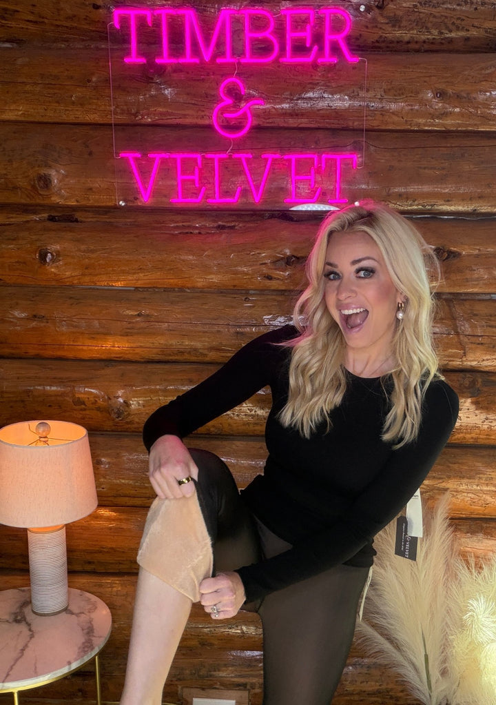The Velvet Frost Tights - Timber &amp; Velvet Boutique