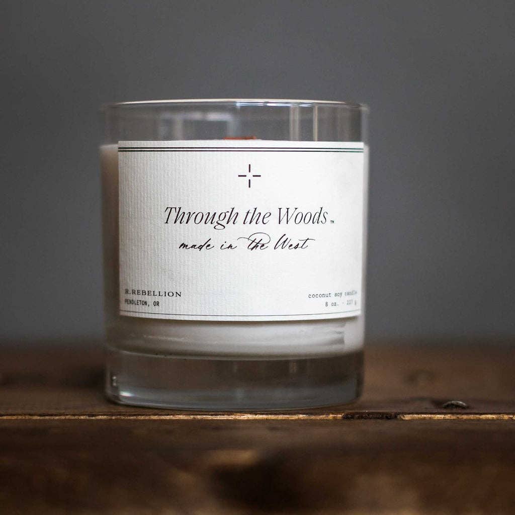 Through The Woods | Cedar & Pine Crackling Wood Wick Candle | 8oz - Timber & Velvet Boutique