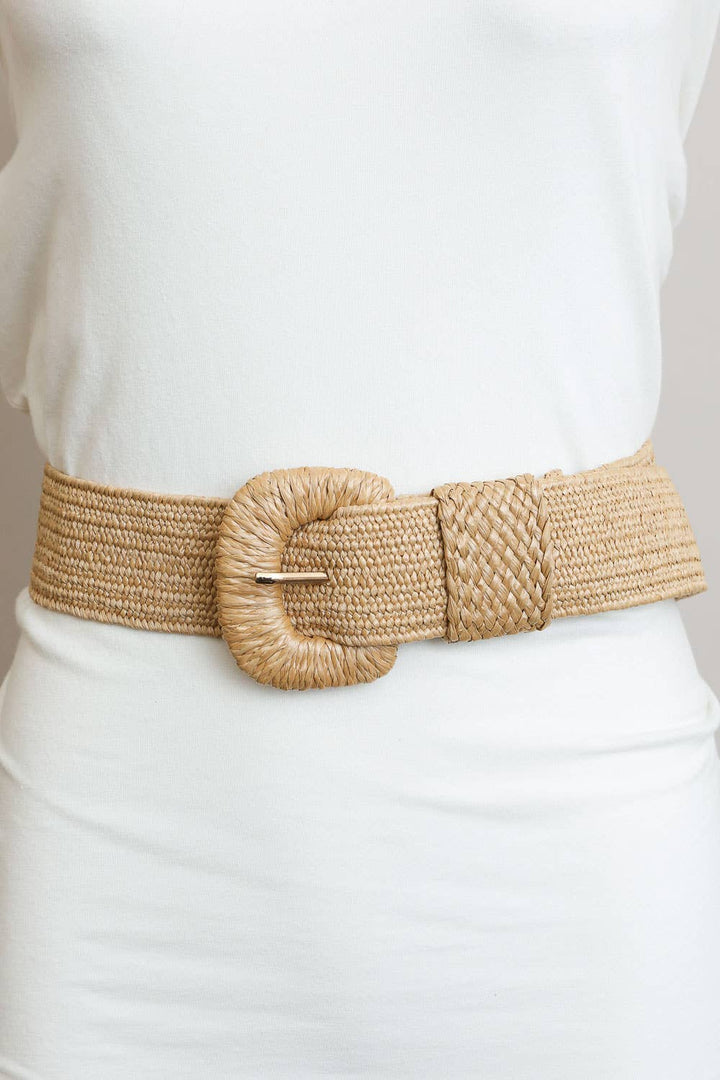 Timber Tan | Woven Stretch Belt - Timber &amp; Velvet Boutique