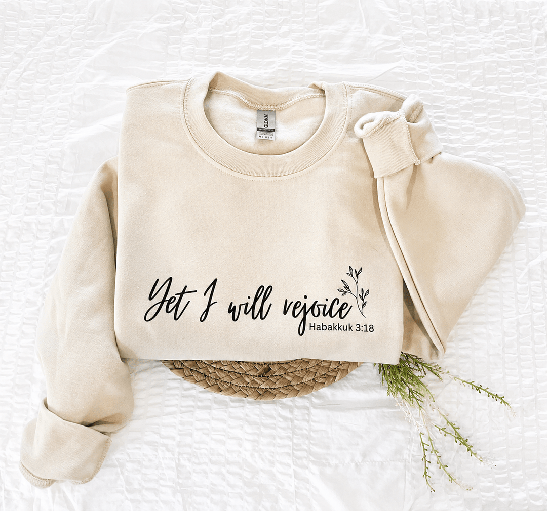 Yet I will Rejoice Crewneck | Soft Sand - Timber & Velvet Boutique